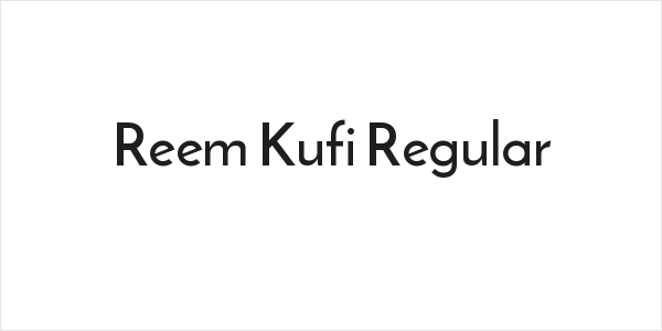 Reem Kufi Regular Logo