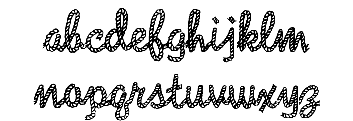 Reeperbahn Font LOWERCASE