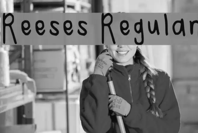 Reeses Regular Font examples