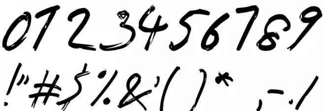 Reey Regular Font OTHER CHARS