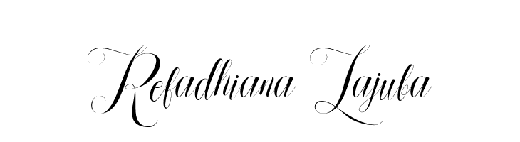 Refadhiana Lajuba  font caratteri gratis