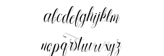 Refadhiana Lajuba Font LOWERCASE