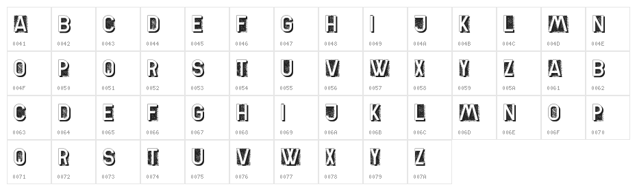 Refait Regular Character Map