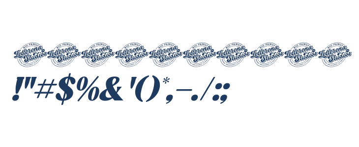 Refales Blighan DEMO VERSION Italic Other Characters