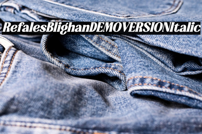 Refales Blighan DEMO VERSION Italic Example 3