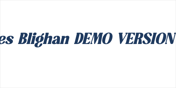 Refales Blighan DEMO VERSION Italic Logo