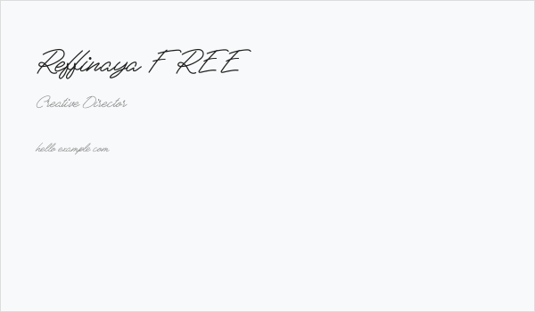 Reffinaya FREE Business Card