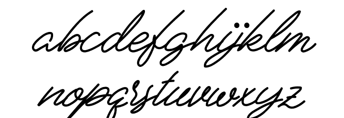 Reffinaya FREE Font LOWERCASE