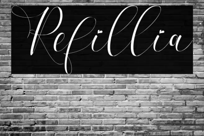 Refillia Font examples