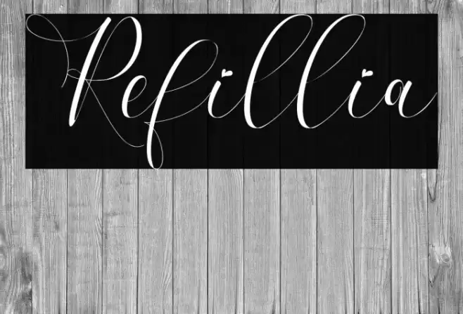 Refillia Font examples