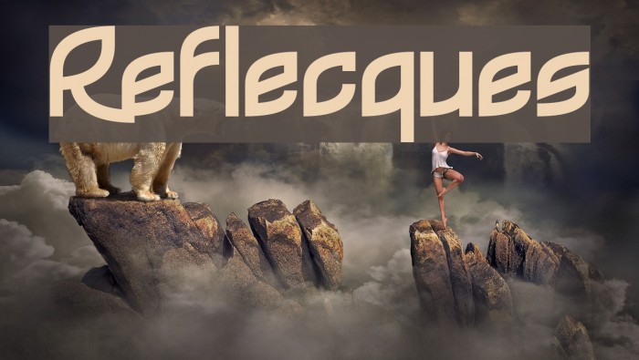 Reflecques Font examples