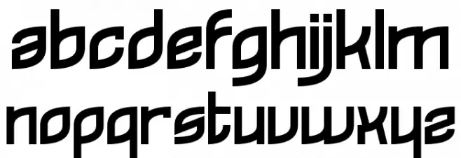 Reflecques 字体 小写