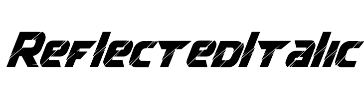 Reflected Italic  Frei Schriftart Herunterladen