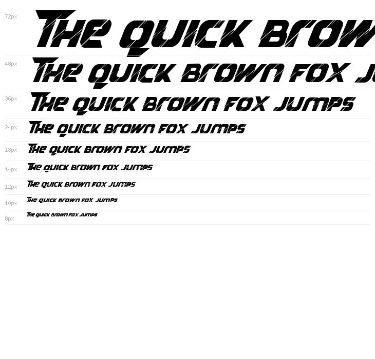 Reflected Italic Waterfall