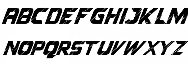Reflected Italic Fuentes MAYÚSCULAS
