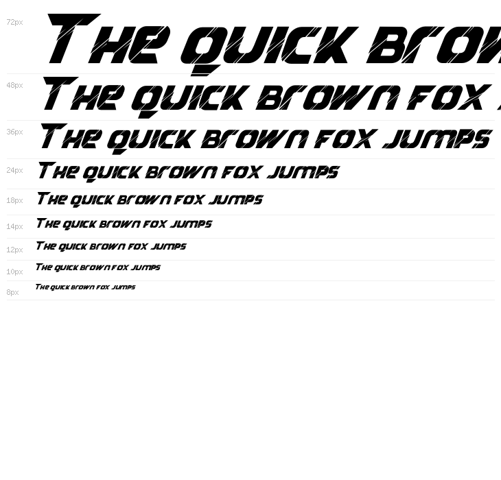 Reflected Italic Waterfall