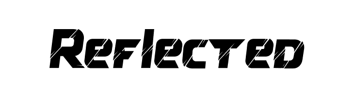 Reflected  フリーフォントのダウンロード