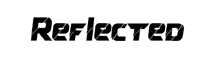 Reflected  les polices de caractères gratuit tlcharger