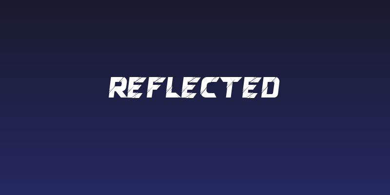 Reflected Social Header