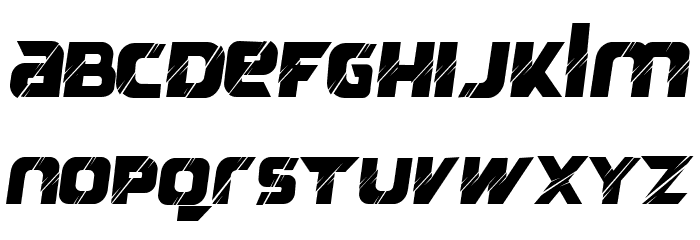 Reflected Font LOWERCASE