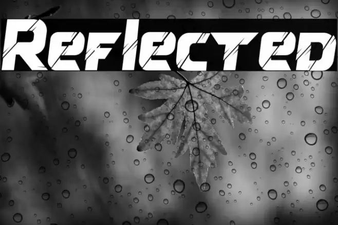Reflected Font examples