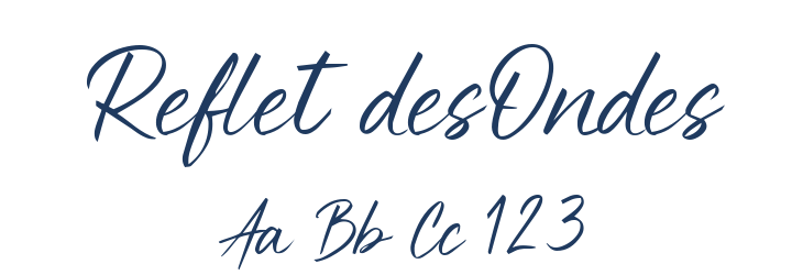 Reflet desOndes Font Preview
