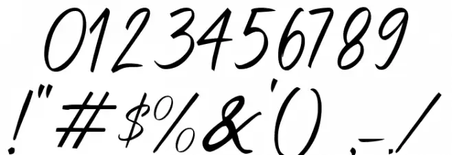 Reflet desOndes フォント その他の文字