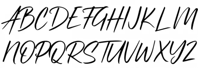 Reflet desOndes フォント 大文字