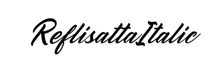 Reflisatta Italic  免费字体下载