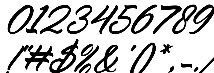 Reflisatta Italic Font OTHER CHARS