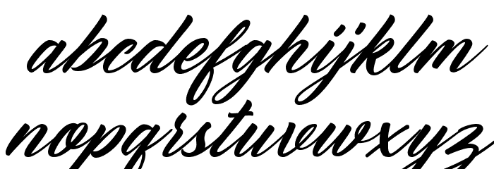 Reflisatta Italic Font LOWERCASE