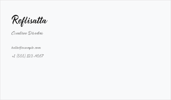 Reflisatta Business Card