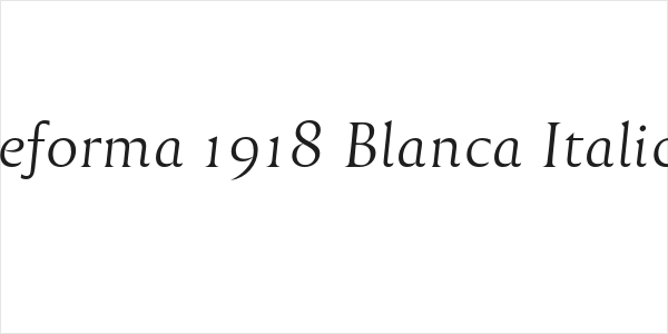 Reforma 1918 Blanca Italica Logo
