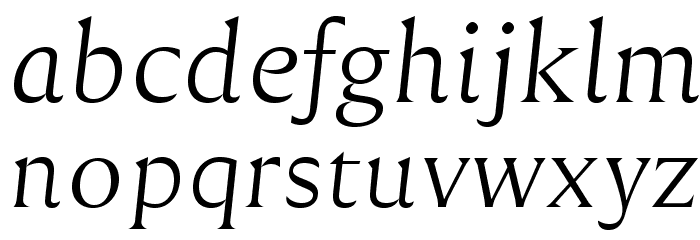 Reforma 1918 Blanca Italica Font LOWERCASE