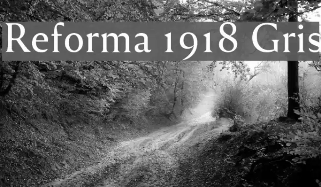 Reforma 1918 Gris Font examples