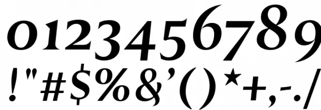 Reforma 1918 Negra Italica フォント その他の文字