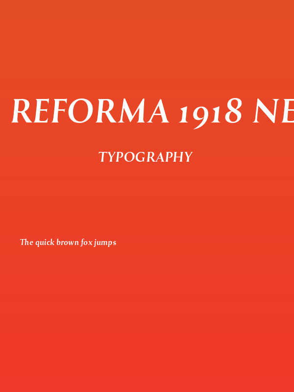 Reforma 1918 Negra Italica Poster