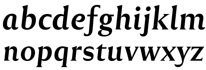 Reforma 1918 Negra Italica フォント 小文字