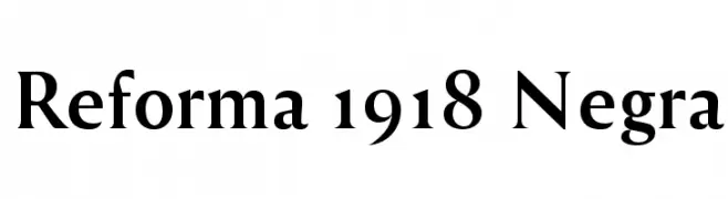 Reforma 1918 Negra  Frei Schriftart Herunterladen