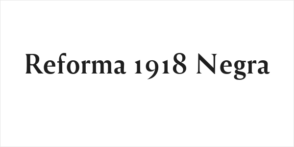 Reforma 1918 Negra Logo