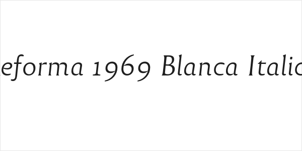 Reforma 1969 Blanca Italica Logo