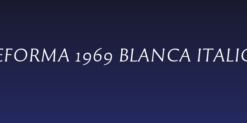 Reforma 1969 Blanca Italica Social Header