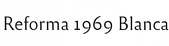 Reforma 1969 Blanca  Fuentes Gratis Descargar
