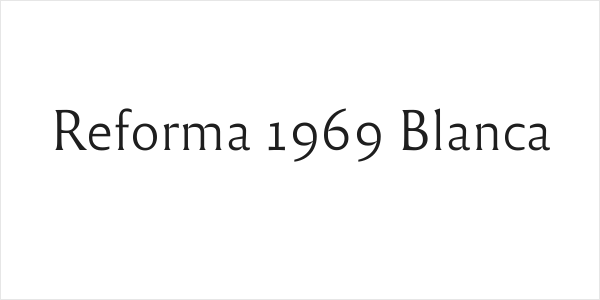 Reforma 1969 Blanca Logo