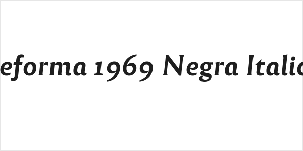 Reforma 1969 Negra Italica Logo