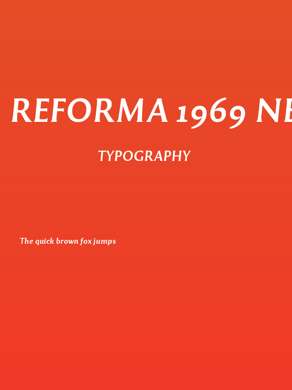 Reforma 1969 Negra Italica Poster