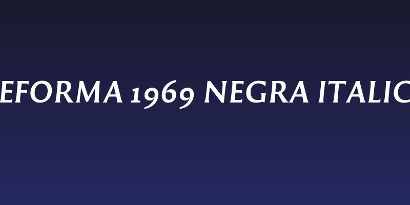 Reforma 1969 Negra Italica Social Header