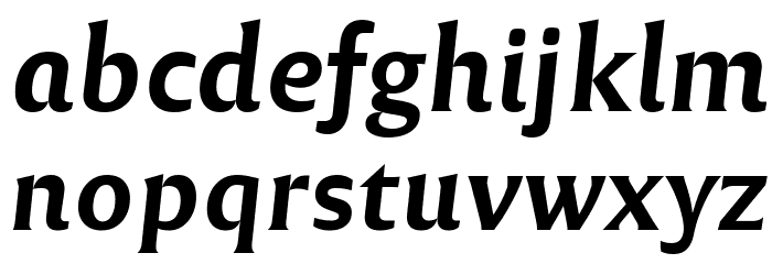 Reforma 1969 Negra Italica Font LOWERCASE