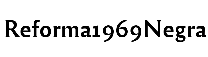 Reforma 1969 Negra Fuentes