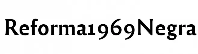 Reforma 1969 Negra  Fuentes Gratis Descargar